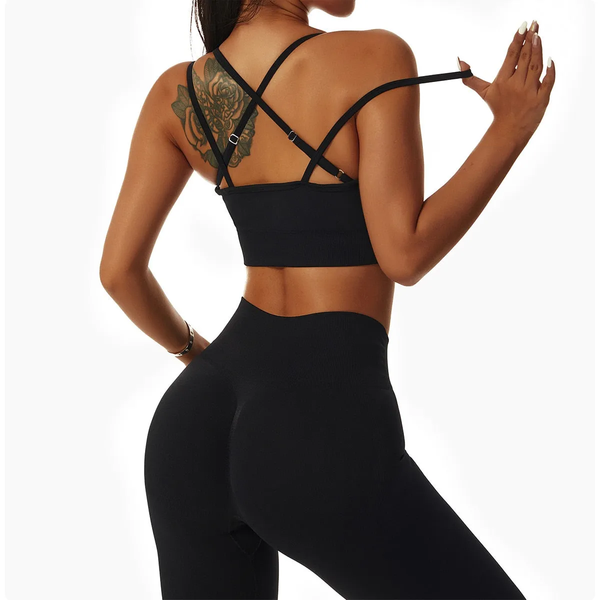 Seamless Women Sportswear Yoga Sets Workout Sports Bra Gym Clothing High Waist Legging Fitness Women Tracksuit Athletic Outfits