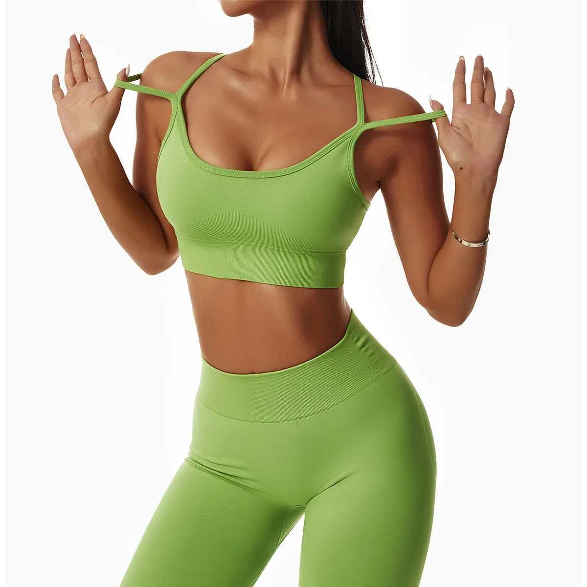 Seamless Women Sportswear Yoga Sets Workout Sports Bra Gym Clothing High Waist Legging Fitness Women Tracksuit Athletic Outfits