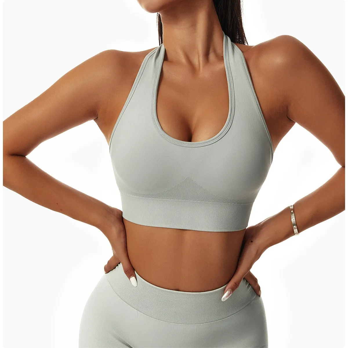 Seamless Women Sportswear Yoga Sets Workout Sports Bra Gym Clothing High Waist Legging Fitness Women Tracksuit Athletic Outfits