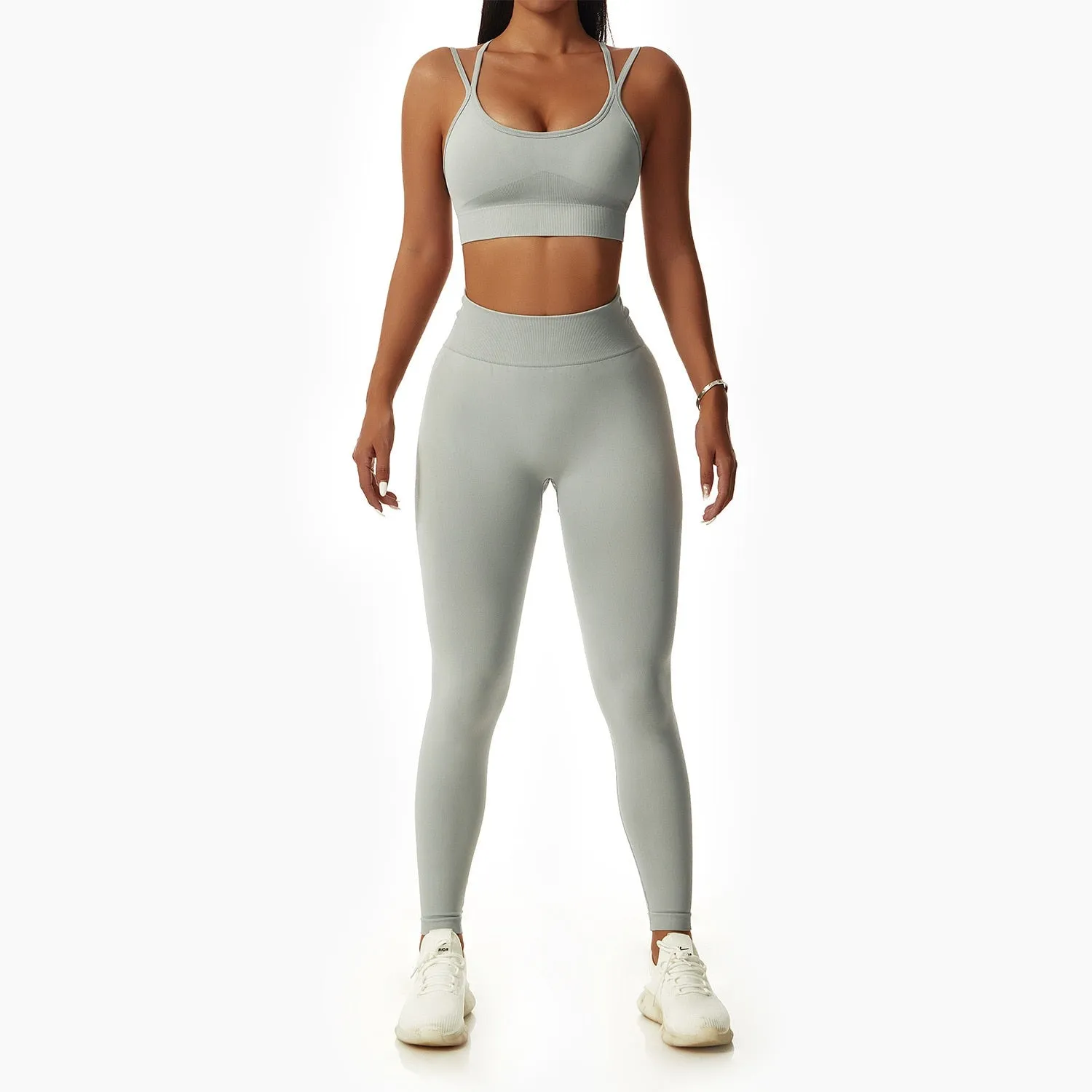 Seamless Women Sportswear Yoga Sets Workout Sports Bra Gym Clothing High Waist Legging Fitness Women Tracksuit Athletic Outfits