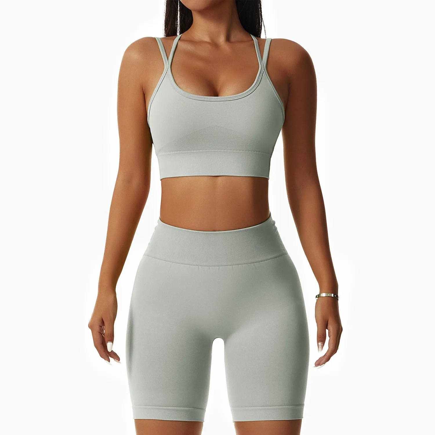 Seamless Women Sportswear Yoga Sets Workout Sports Bra Gym Clothing High Waist Legging Fitness Women Tracksuit Athletic Outfits