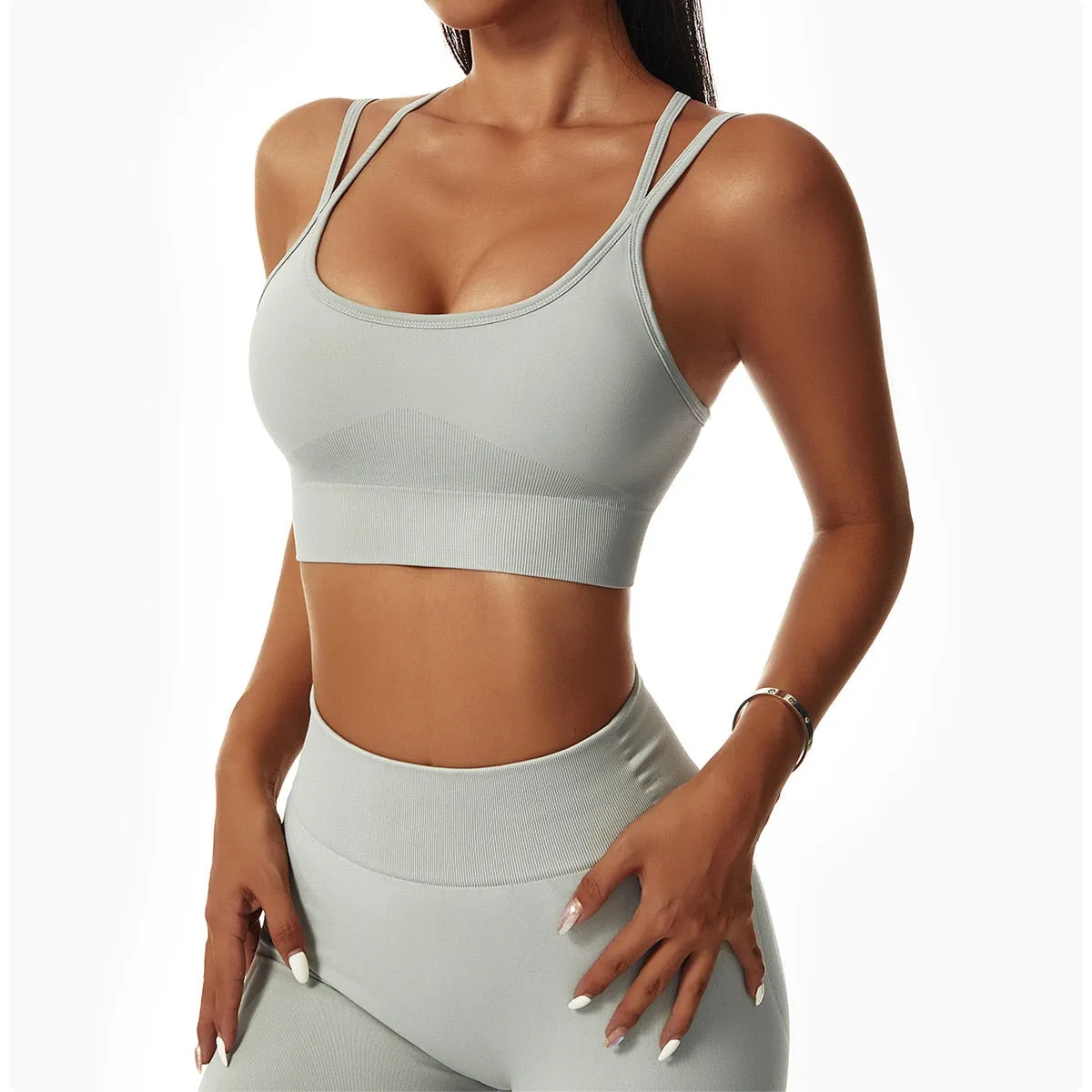 Seamless Women Sportswear Yoga Sets Workout Sports Bra Gym Clothing High Waist Legging Fitness Women Tracksuit Athletic Outfits