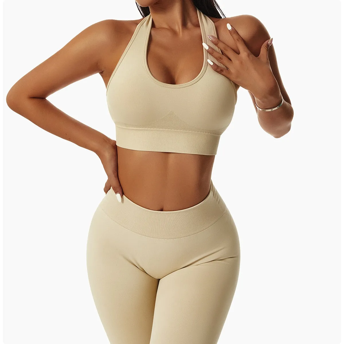 Seamless Women Sportswear Yoga Sets Workout Sports Bra Gym Clothing High Waist Legging Fitness Women Tracksuit Athletic Outfits