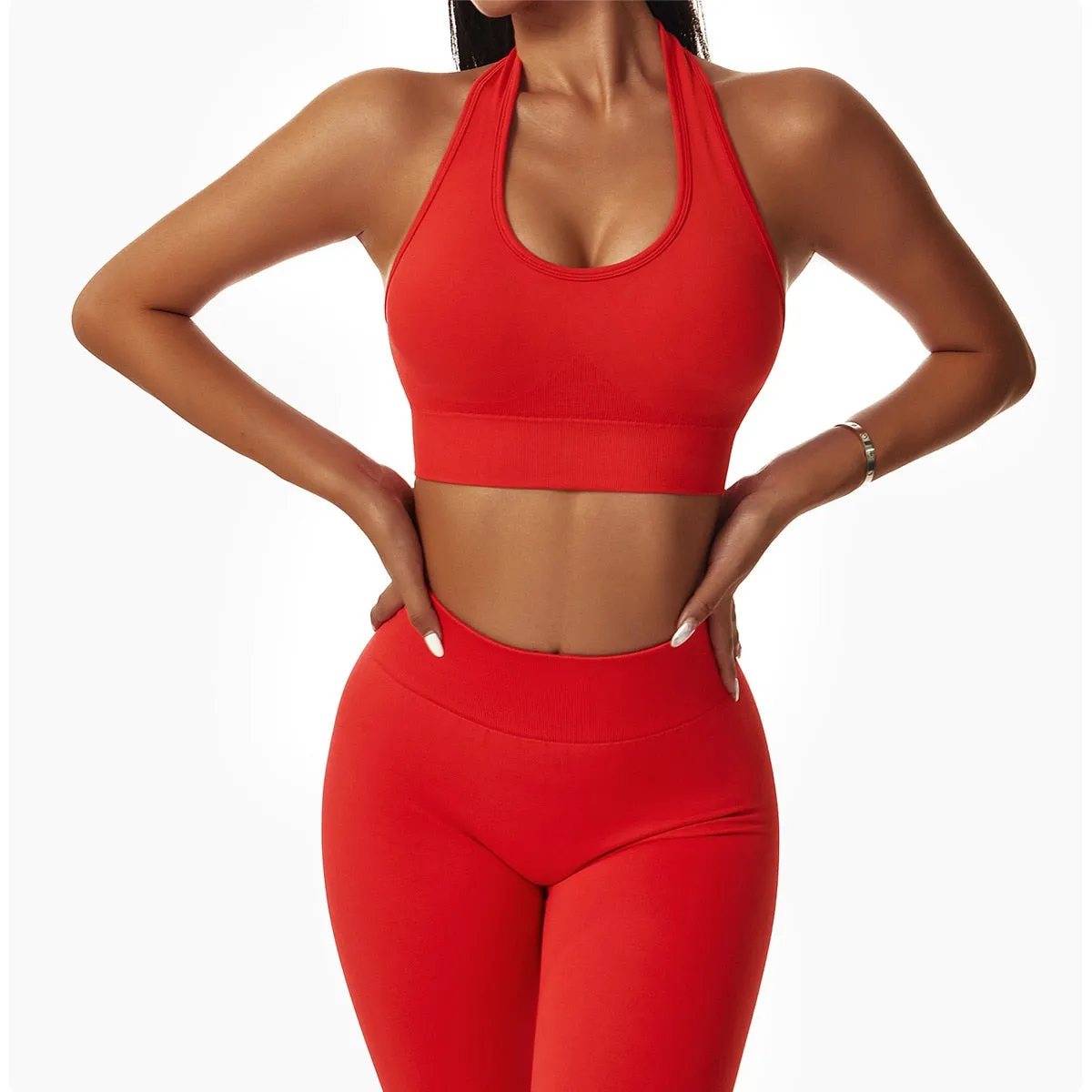 Seamless Women Sportswear Yoga Sets Workout Sports Bra Gym Clothing High Waist Legging Fitness Women Tracksuit Athletic Outfits