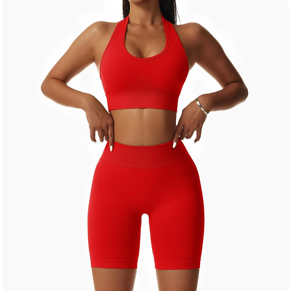 Seamless Women Sportswear Yoga Sets Workout Sports Bra Gym Clothing High Waist Legging Fitness Women Tracksuit Athletic Outfits