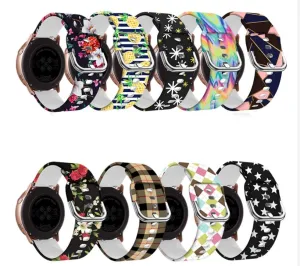 Silicone Pattern Watch Straps compatible with the Samsung Gear S2