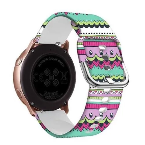 Silicone Pattern Watch Straps compatible with the Samsung Gear S2