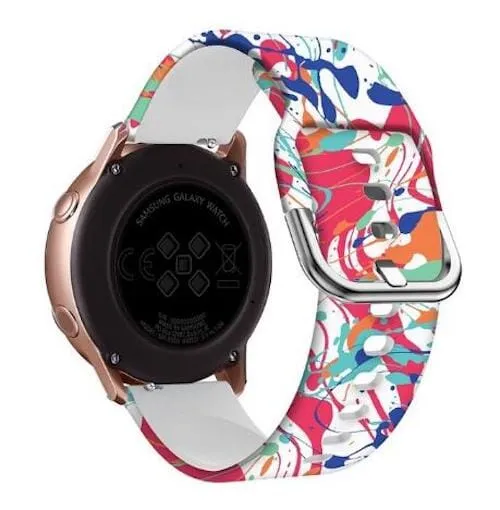 Silicone Pattern Watch Straps compatible with the Samsung Gear S2