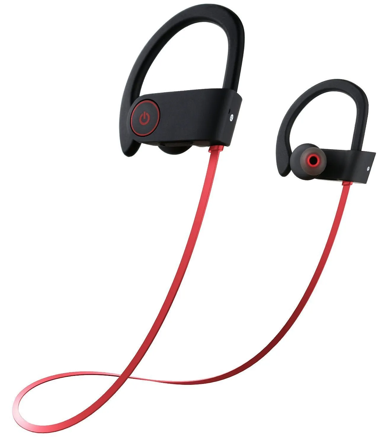 Small Target Bluetooth Headphones, Best Wireless Sport Earphones w/Mic IPX7 Waterproof Stable Fit in Ear Earbuds Noise Isolating Stereo Headset 9-Hour