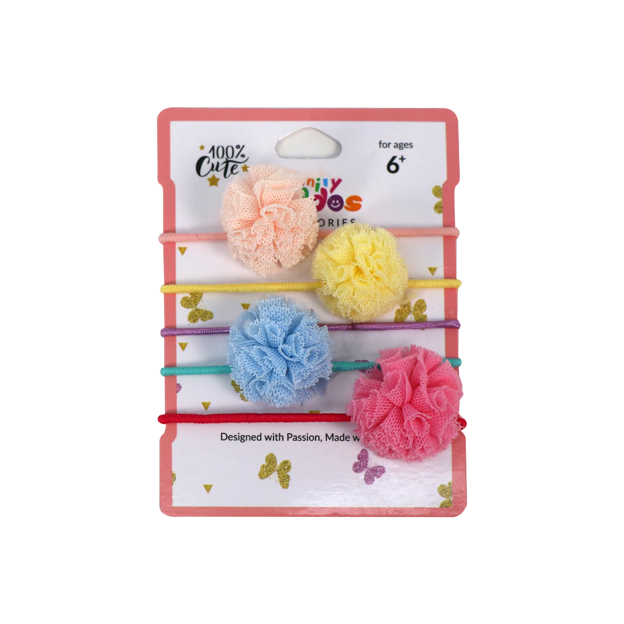 Smily Kiddos Multicolor Fancy Hair Tie Set