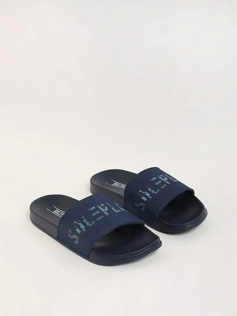 SOLEPLAY Printed Blue Flip-Flop