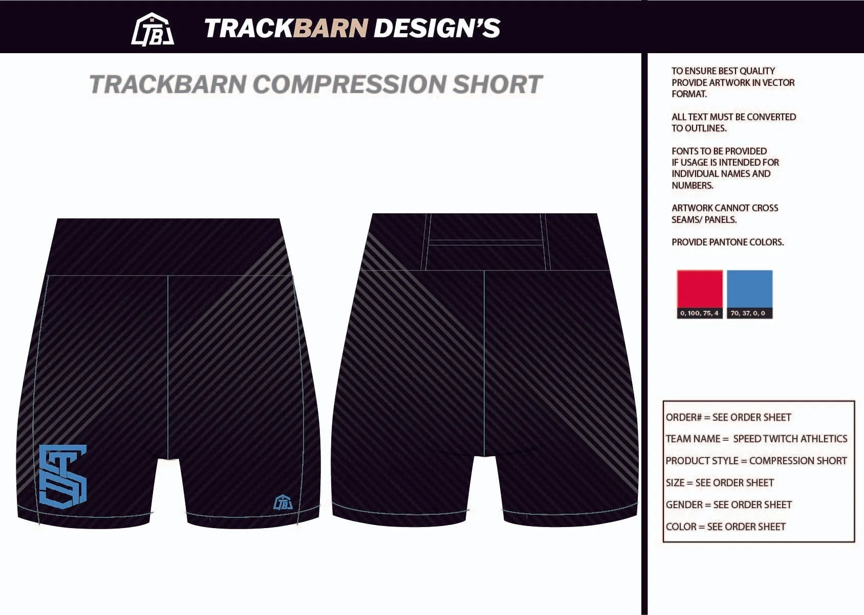 Speed-Twitch-Athletics Womens Short Running Tight