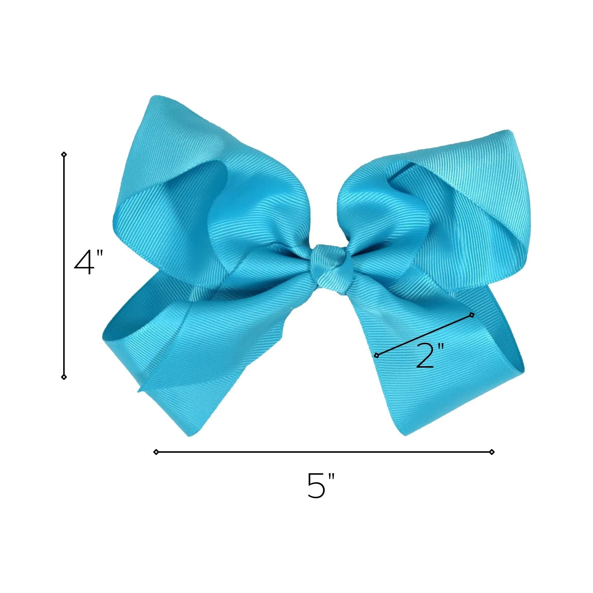 Teal Classic Hair Bow