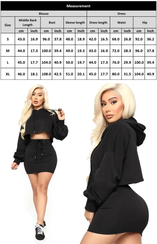 Toleet-Winter outfits Women'S Casual Sports Sweater Suit Skirt