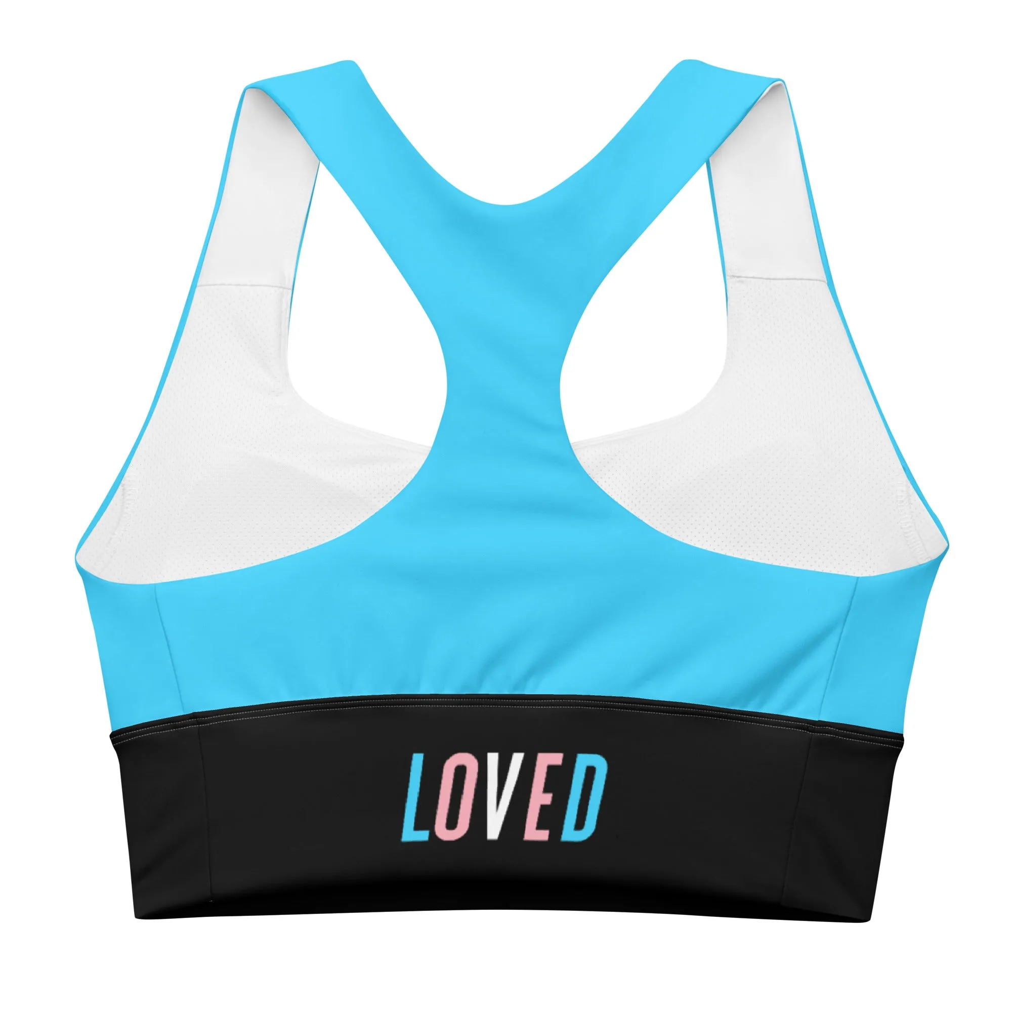 Trans Blue Pride Sports Bra