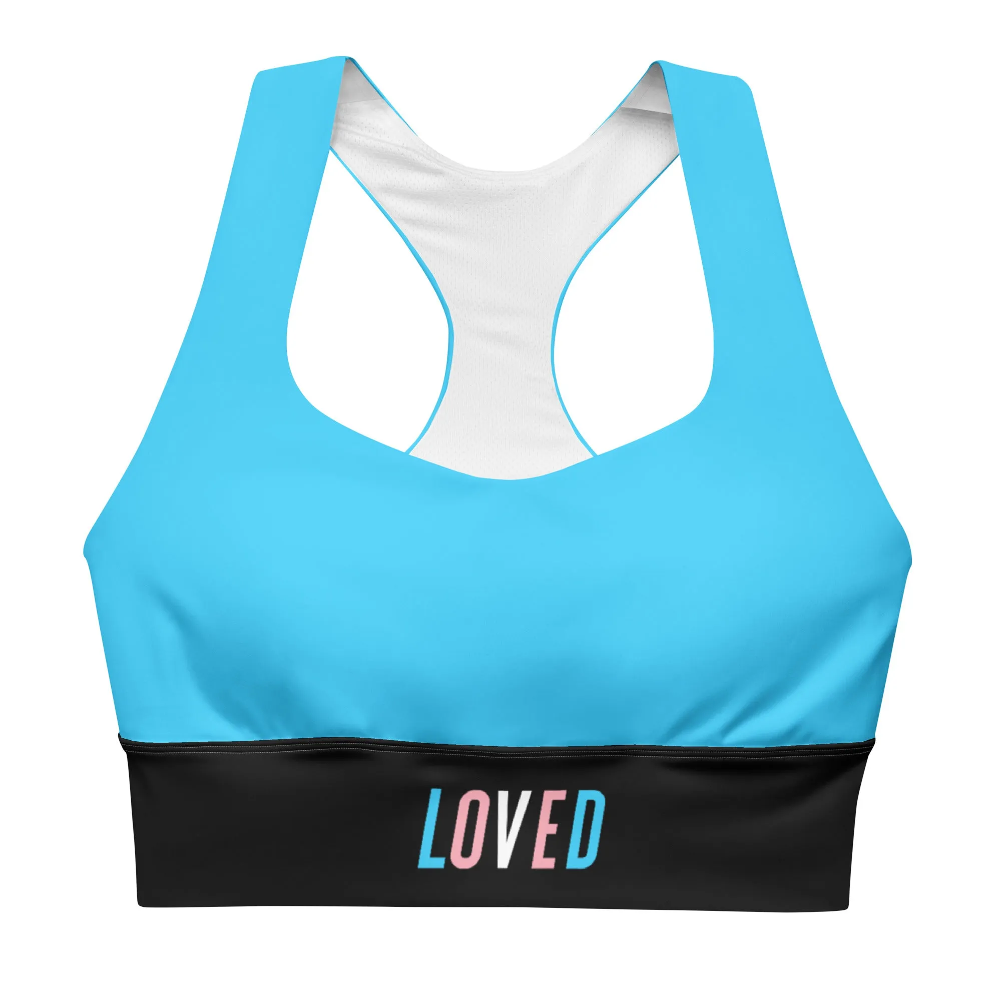 Trans Blue Pride Sports Bra