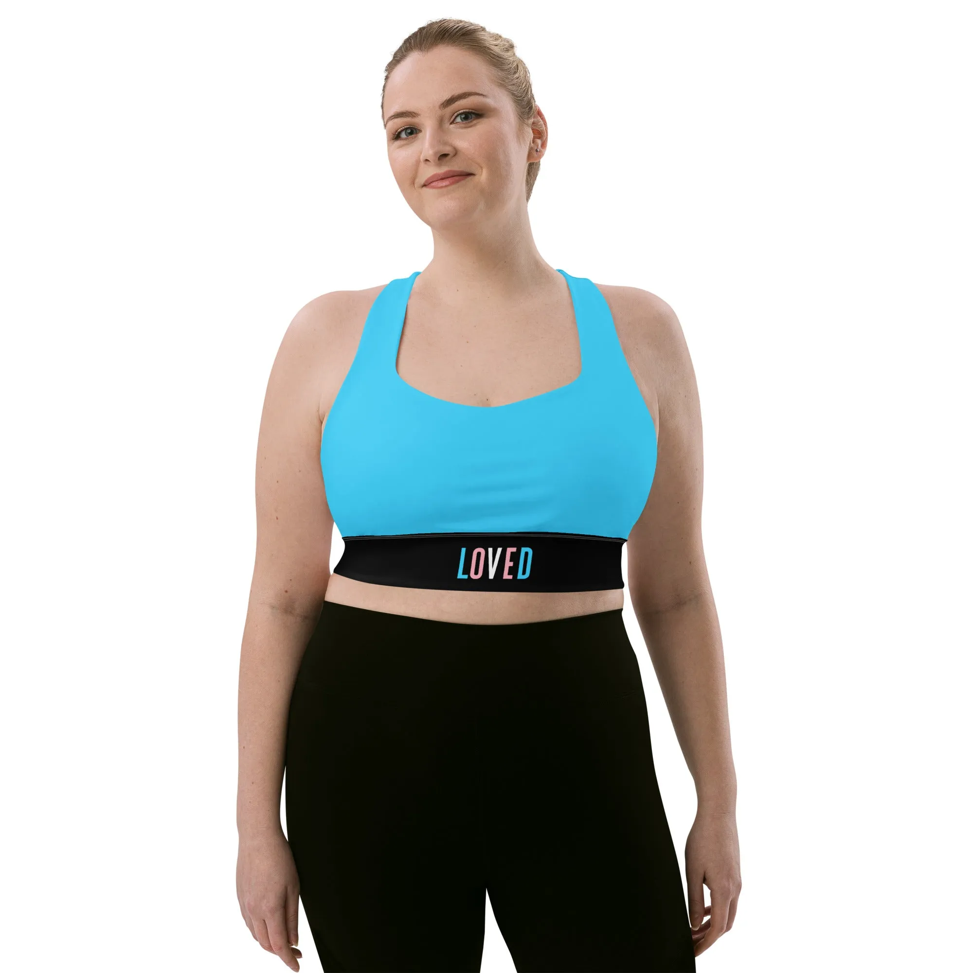 Trans Blue Pride Sports Bra