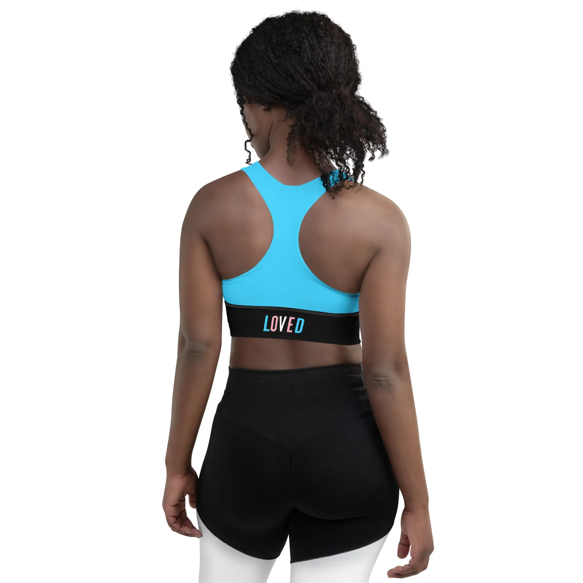 Trans Blue Pride Sports Bra