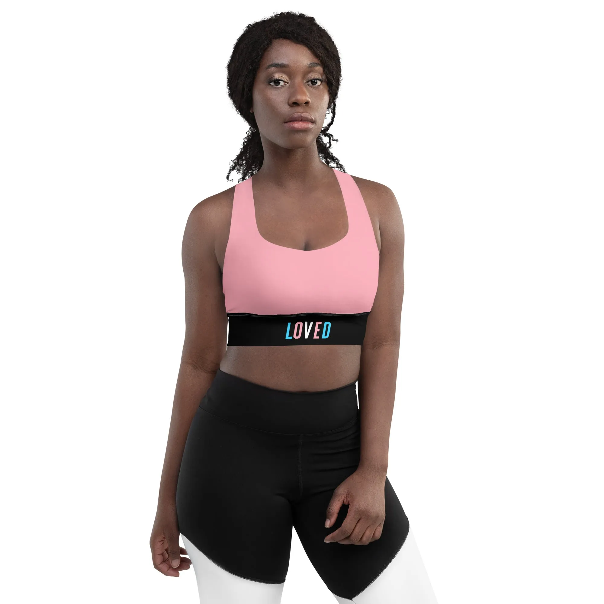 Trans Pride Pink Sports Bra