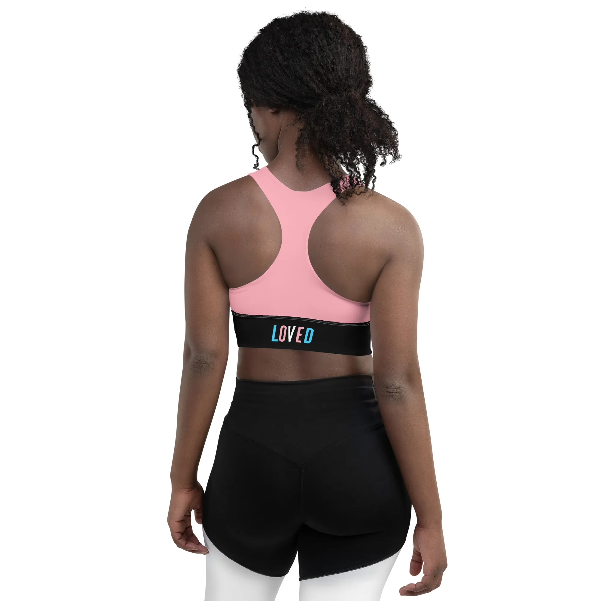 Trans Pride Pink Sports Bra