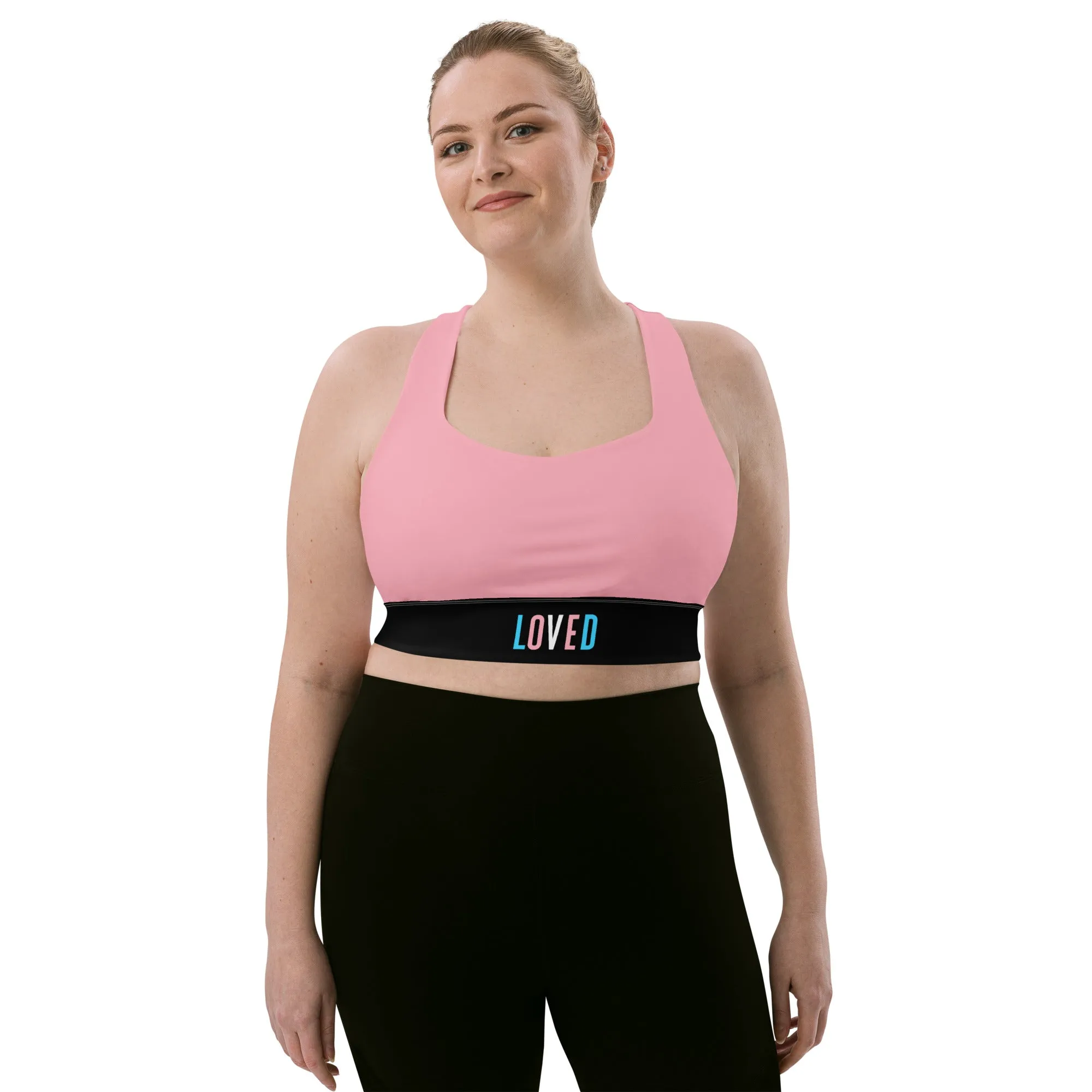 Trans Pride Pink Sports Bra