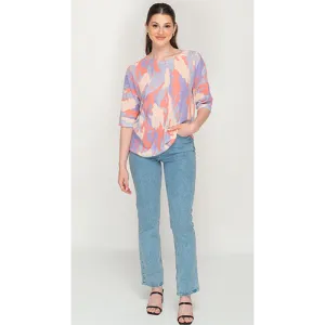 Trendy Printed Casual Short Top For Womens