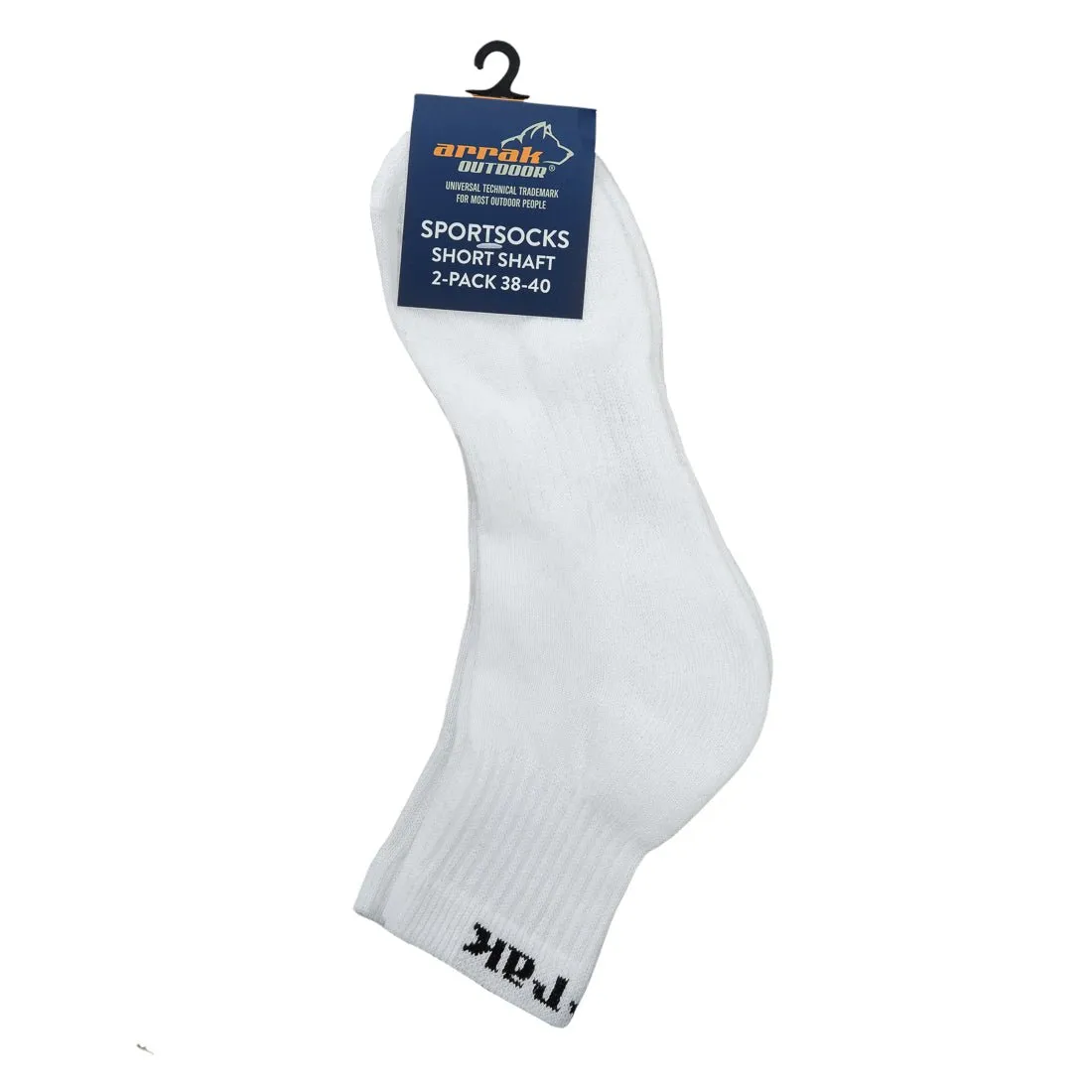 Two-Pack - Athletic Short-Staff Sock (White)