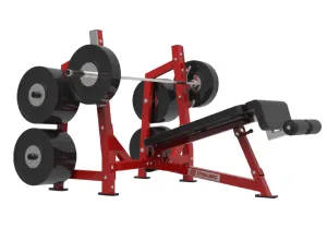 Ultra Pro Olympic Incline Bench w/ Olympic Plate Loaded Storage