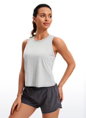 Ultralight Cropped Tanks High Neck