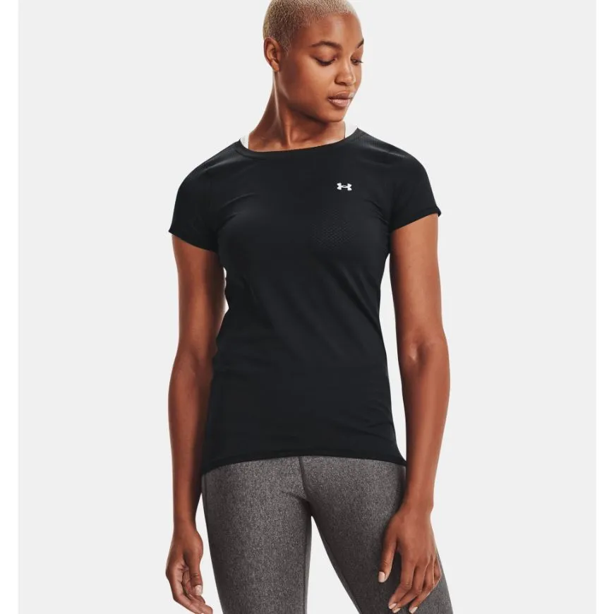 Under Armour Heatgear&#174; Women Training T-Shirt Black/Silver