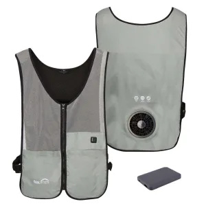 Venture Heat Unisex WindTech Pro 3 Speed Wearable Cooling Fan Vest with 3.7V Battery