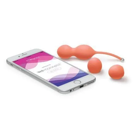 We-Vibe Bloom Silicone Kegel Exercise Vibrator Coral with 3 Progressive Weights