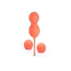 We-Vibe Bloom Silicone Kegel Exercise Vibrator Coral with 3 Progressive Weights