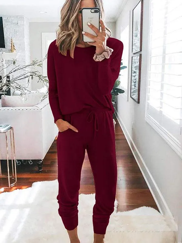 Women's Casual Outfits Sweatsuit Jogger Pants Tracksuit Set