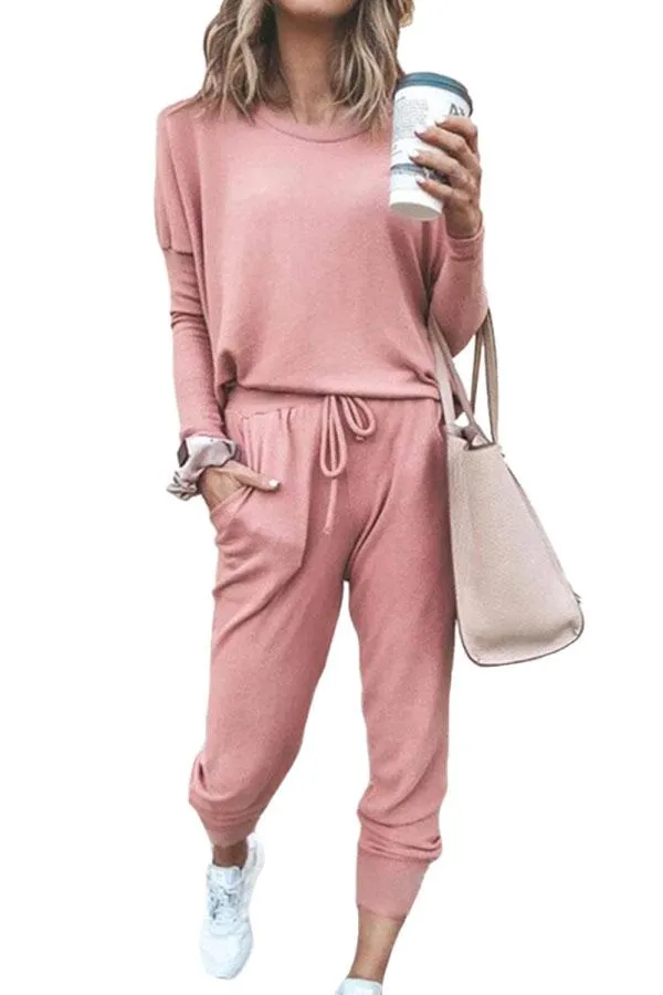 Women's Casual Outfits Sweatsuit Jogger Pants Tracksuit Set