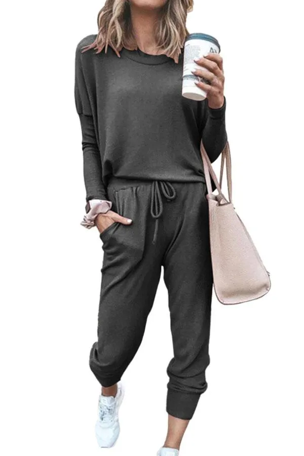 Women's Casual Outfits Sweatsuit Jogger Pants Tracksuit Set