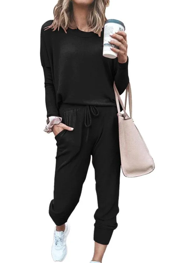 Women's Casual Outfits Sweatsuit Jogger Pants Tracksuit Set