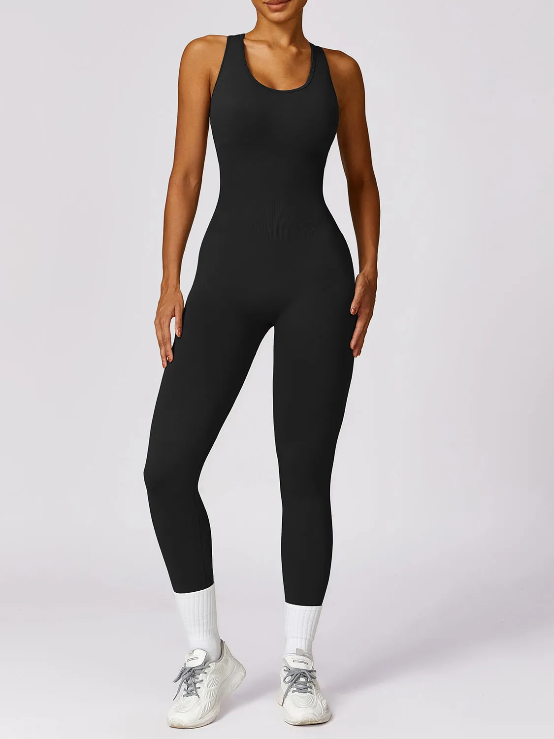 Workout Jumpsuit Sexy Women's Yoga Leggings Romper Nylon and Spandex Fast Dry Backless  Sports Premium Luxury