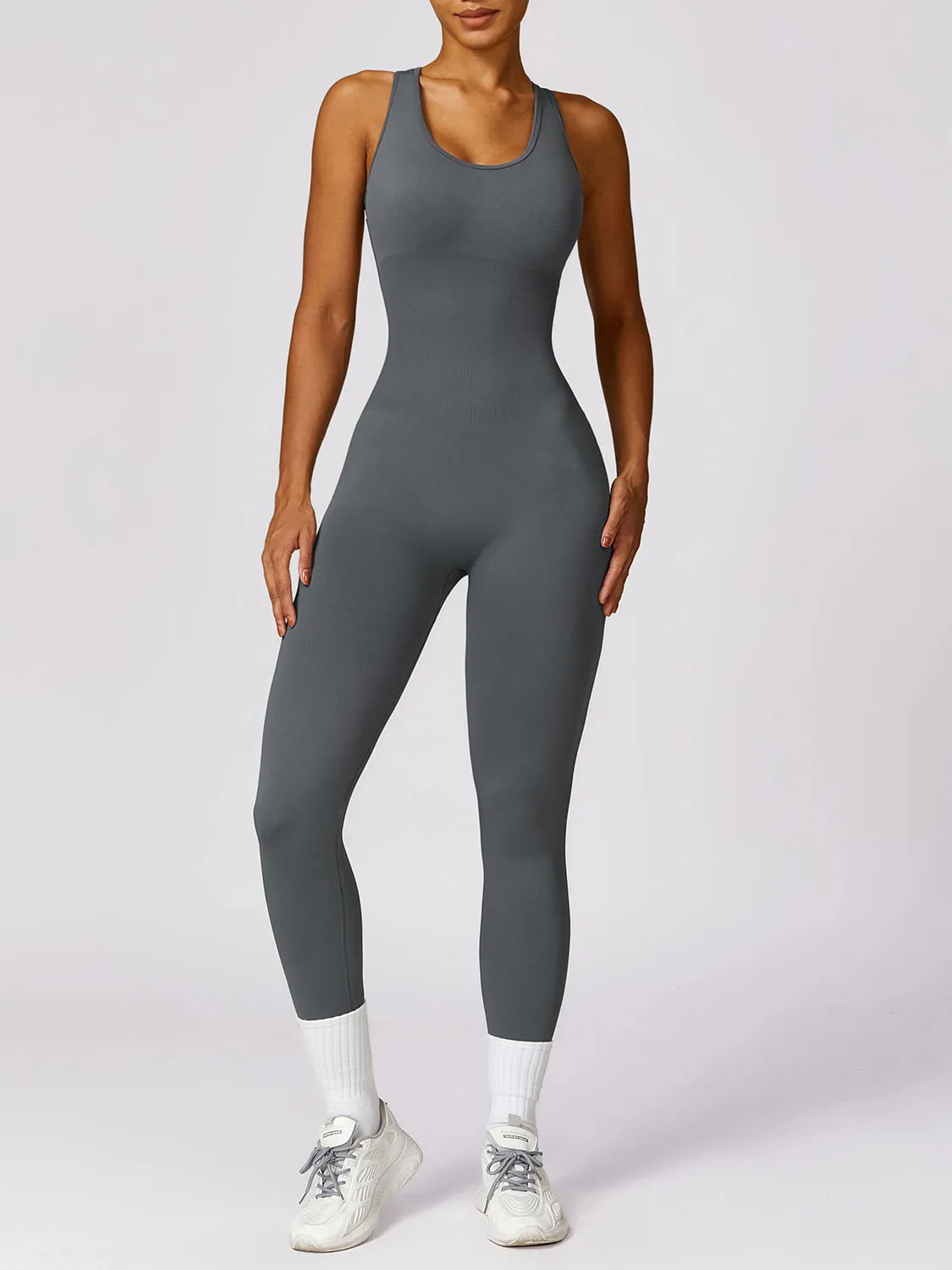 Workout Jumpsuit Sexy Women's Yoga Leggings Romper Nylon and Spandex Fast Dry Backless  Sports Premium Luxury