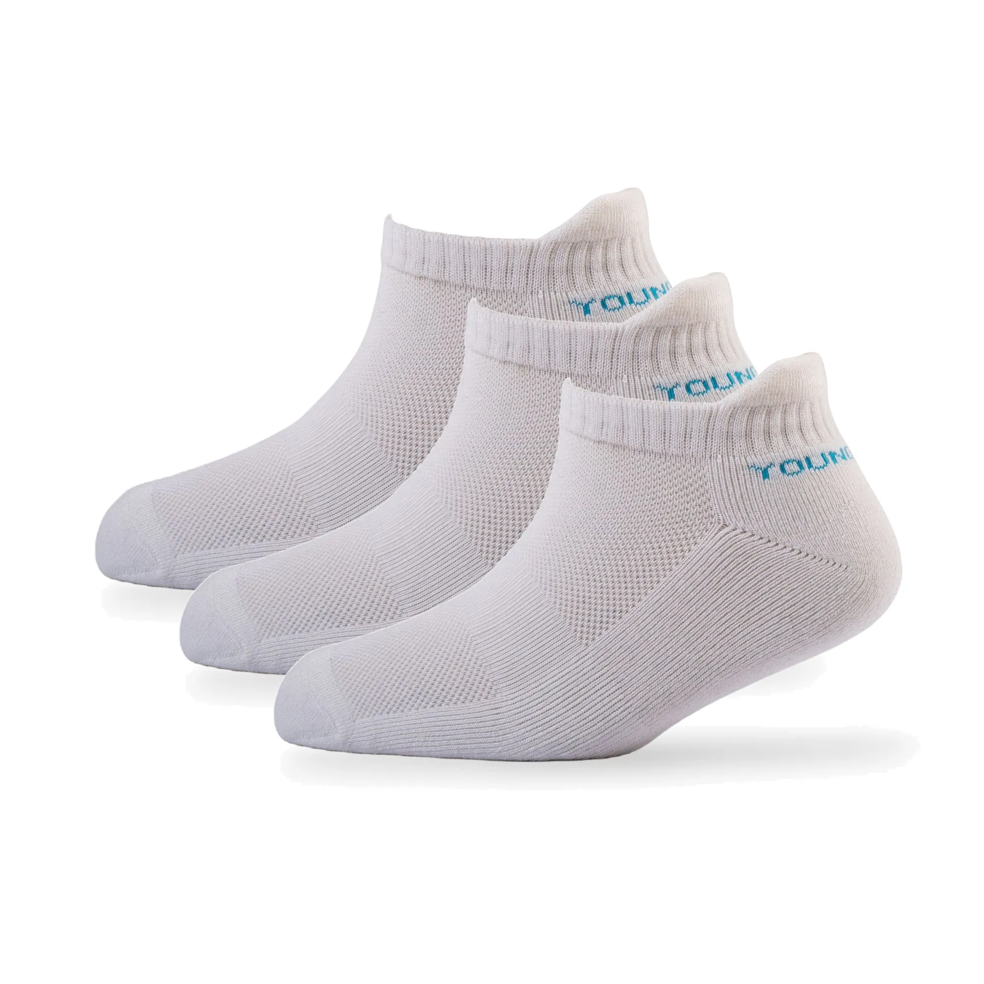 Pack of 3 Stylish Young Wings Bamboo Ankle Length Sports Socks, Solid Design, Style no. 2613-M3