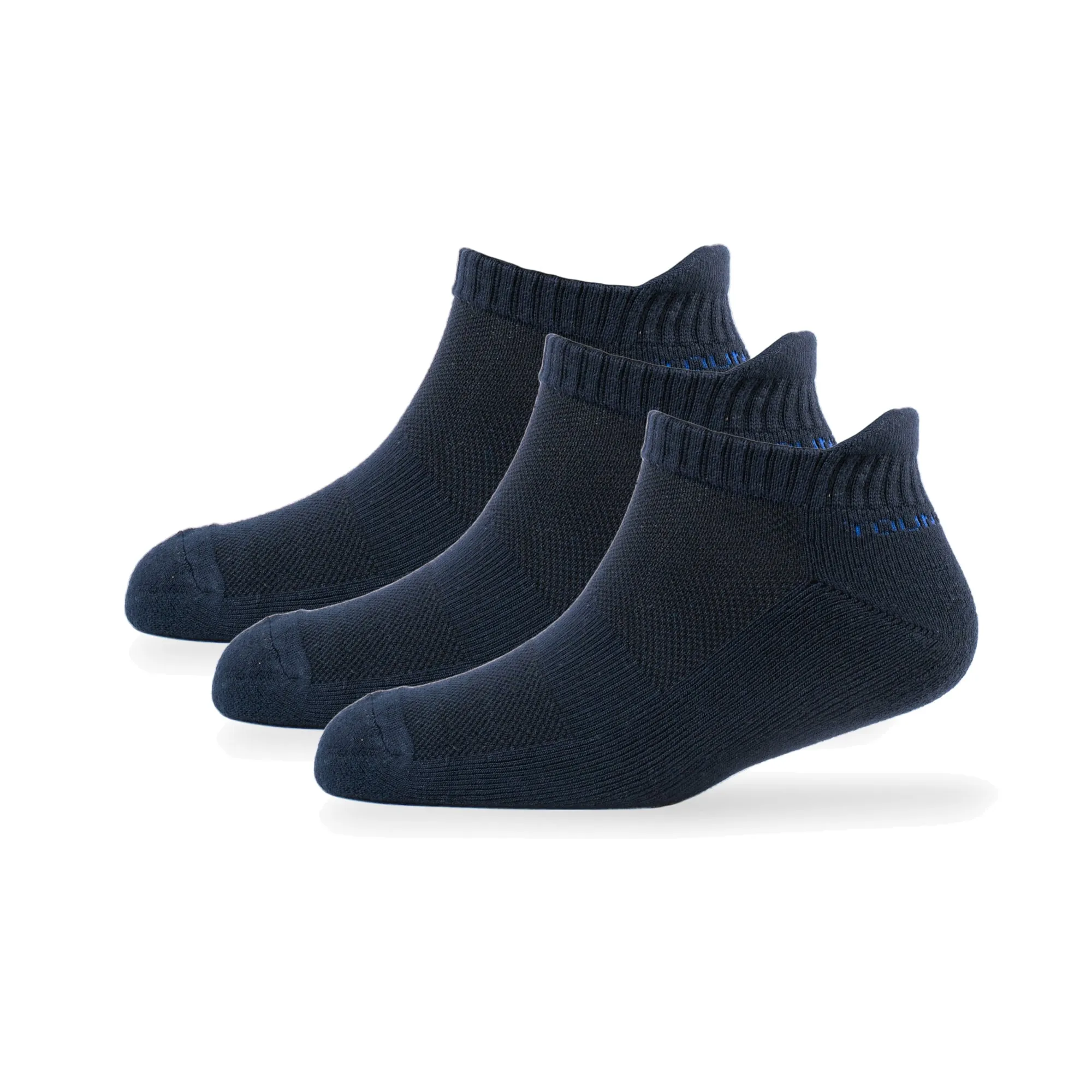 Pack of 3 Stylish Young Wings Bamboo Ankle Length Sports Socks, Solid Design, Style no. 2613-M3